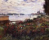Claude Monet Riverbank at Argenteuil painting